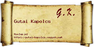 Gutai Kapolcs névjegykártya